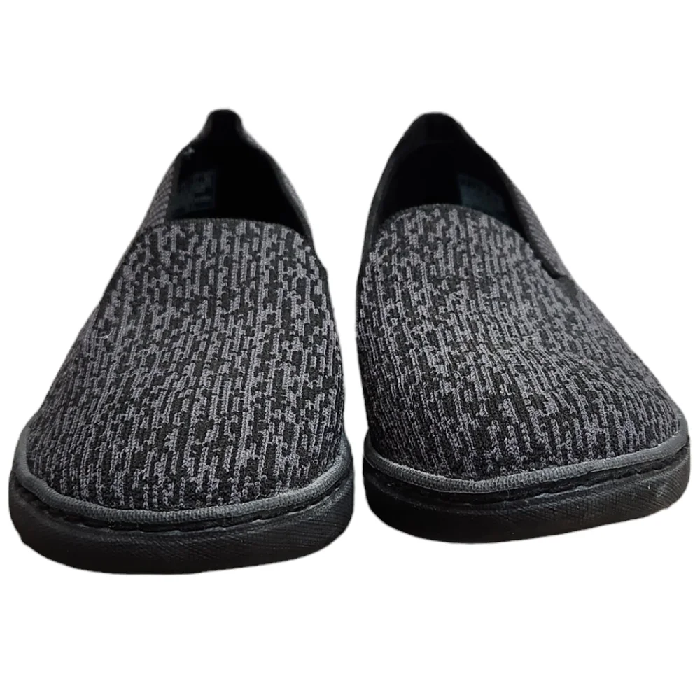 Skechers Air-Cooled Memory Foam Slip On Gray/Black Lite-Knit Skechers 7